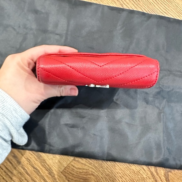 *sold* YSL CASSANDRE MATELASSÉ COMPACT TRI FOLD WALLET - Picture 10 of 12